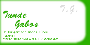 tunde gabos business card